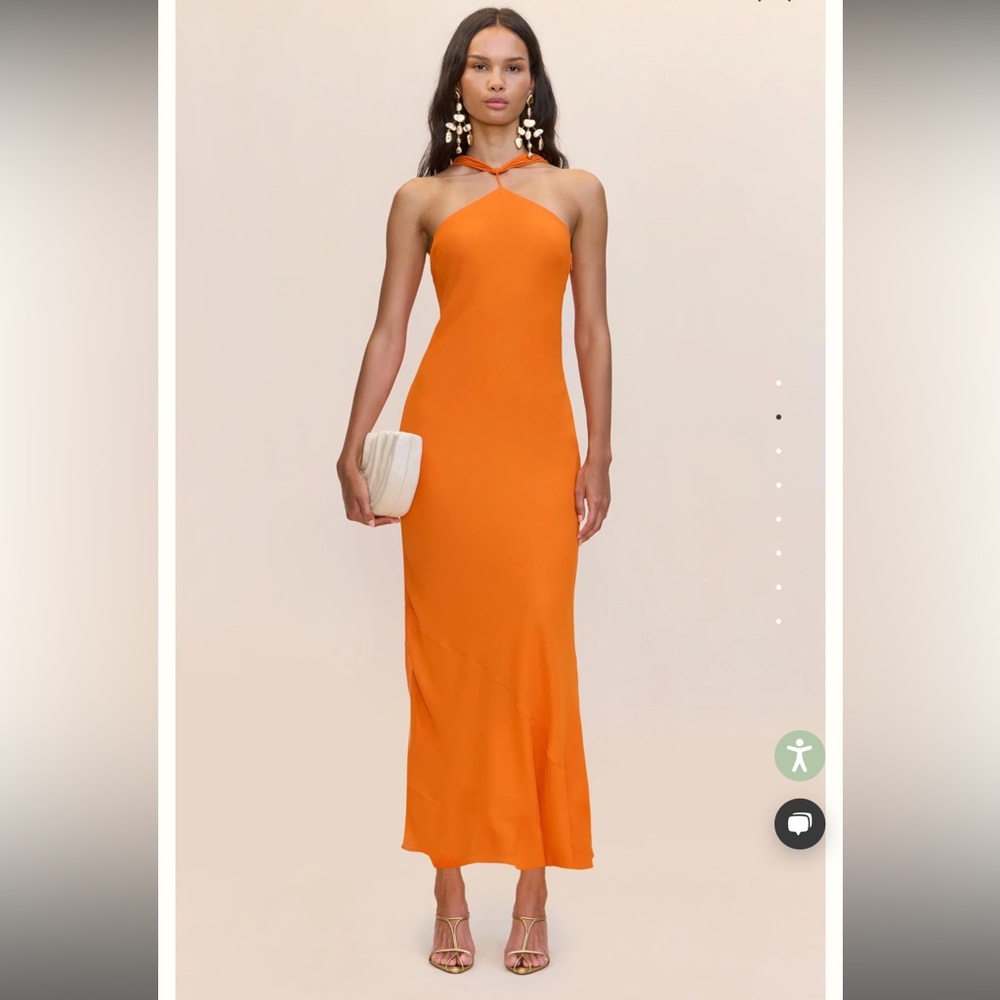 Cult Gaia Pheobe Gown in Persimmon